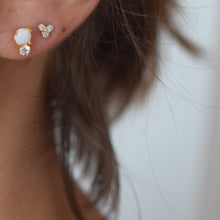Load image into Gallery viewer, Opal and Diamond Doublet Studs
