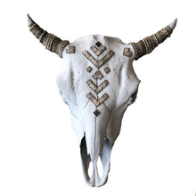 Load image into Gallery viewer, Druzy Tribes Buffalo Skull